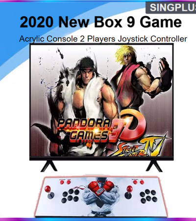 【SG LOCAL SELLER】Pandora 9S Arcade Game Console Christmas Design Christmas Gift New Game Box 9 3160 in 1 Arcade Game Acrylic console 2 Players joystick stick controller console HDMi