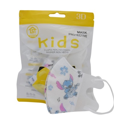 3D Disposable Mask 10 pcs per packet (Kids)