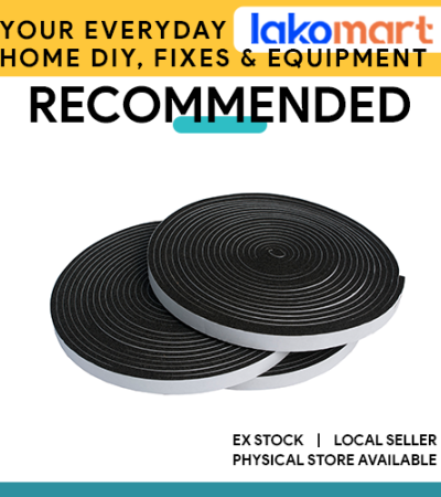 Single Self-Adhesive Gasket Foam Tape Doors Windows Sound Proof Weatherstrip